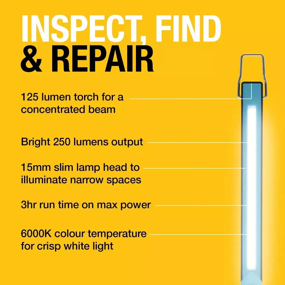 RING RIL3800C USB-C CHARGING WORK LIGHT TORCH MAGNETIC 180º TWIST MAGflex Slim